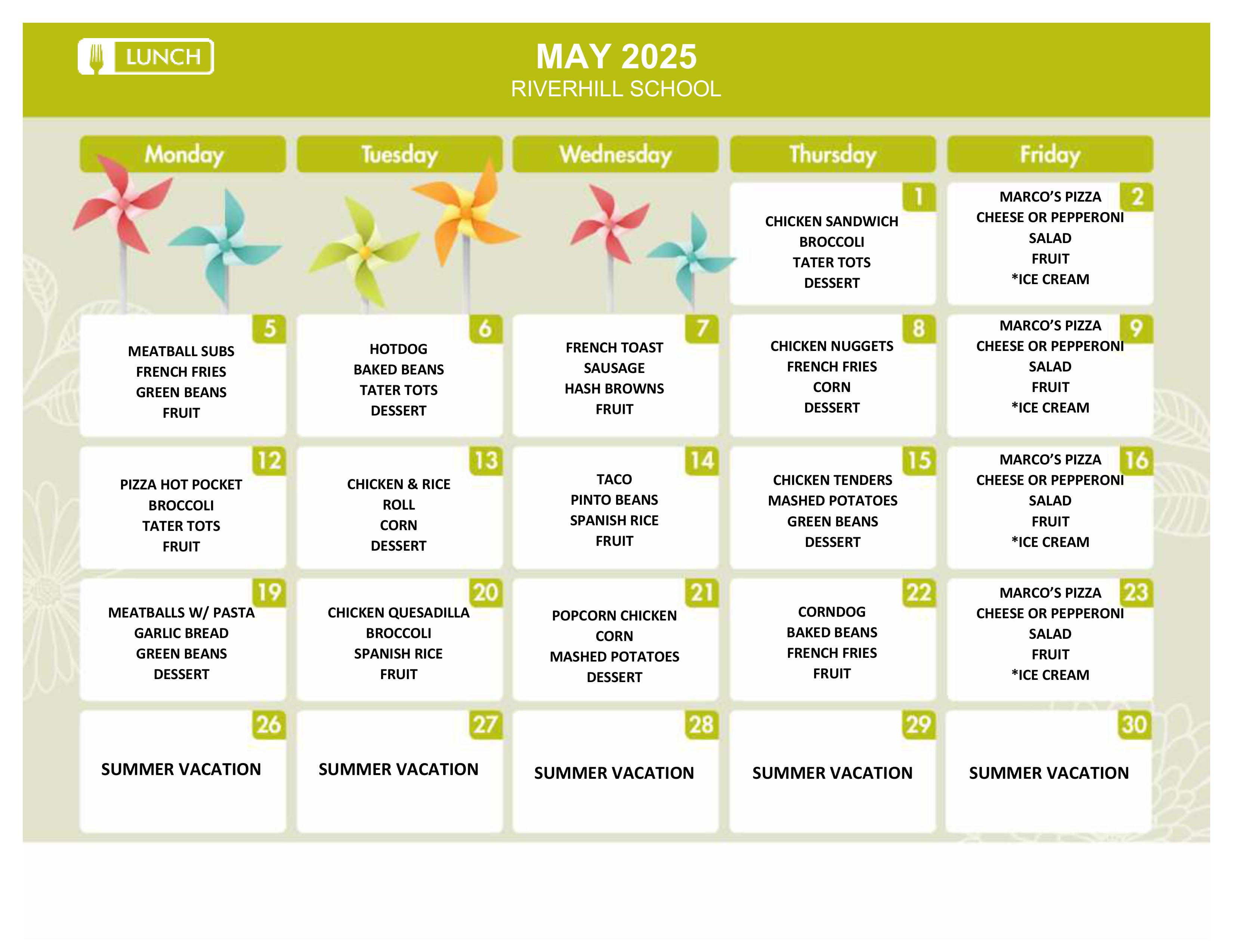 Lunch Menu