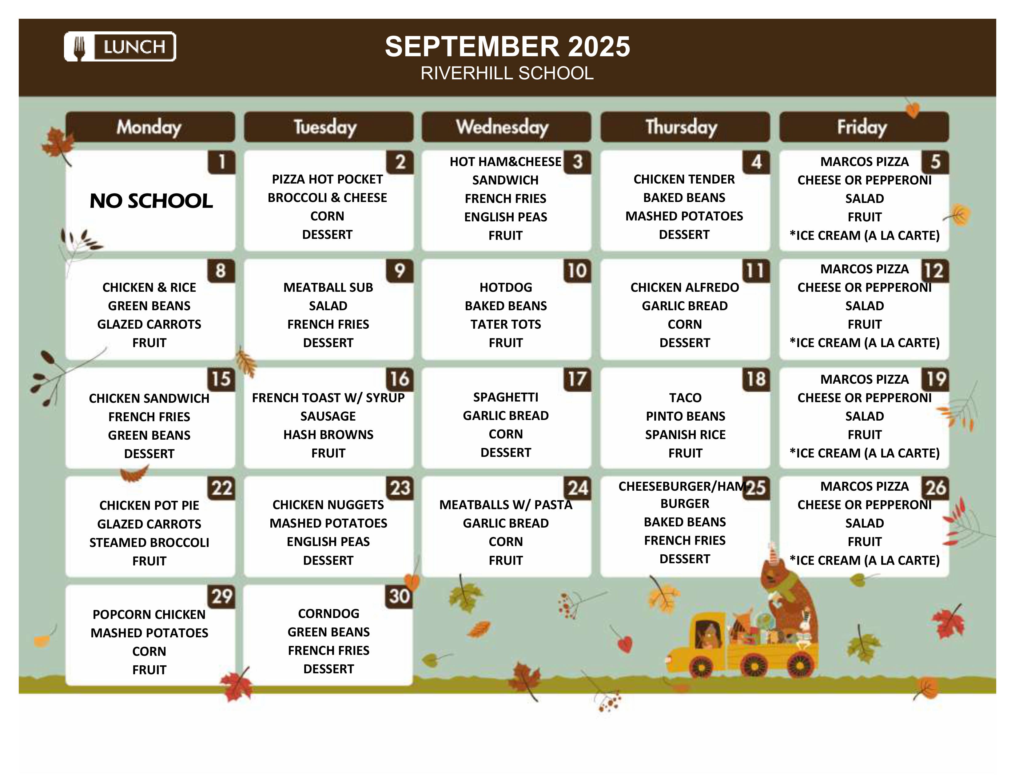 Lunch Menu