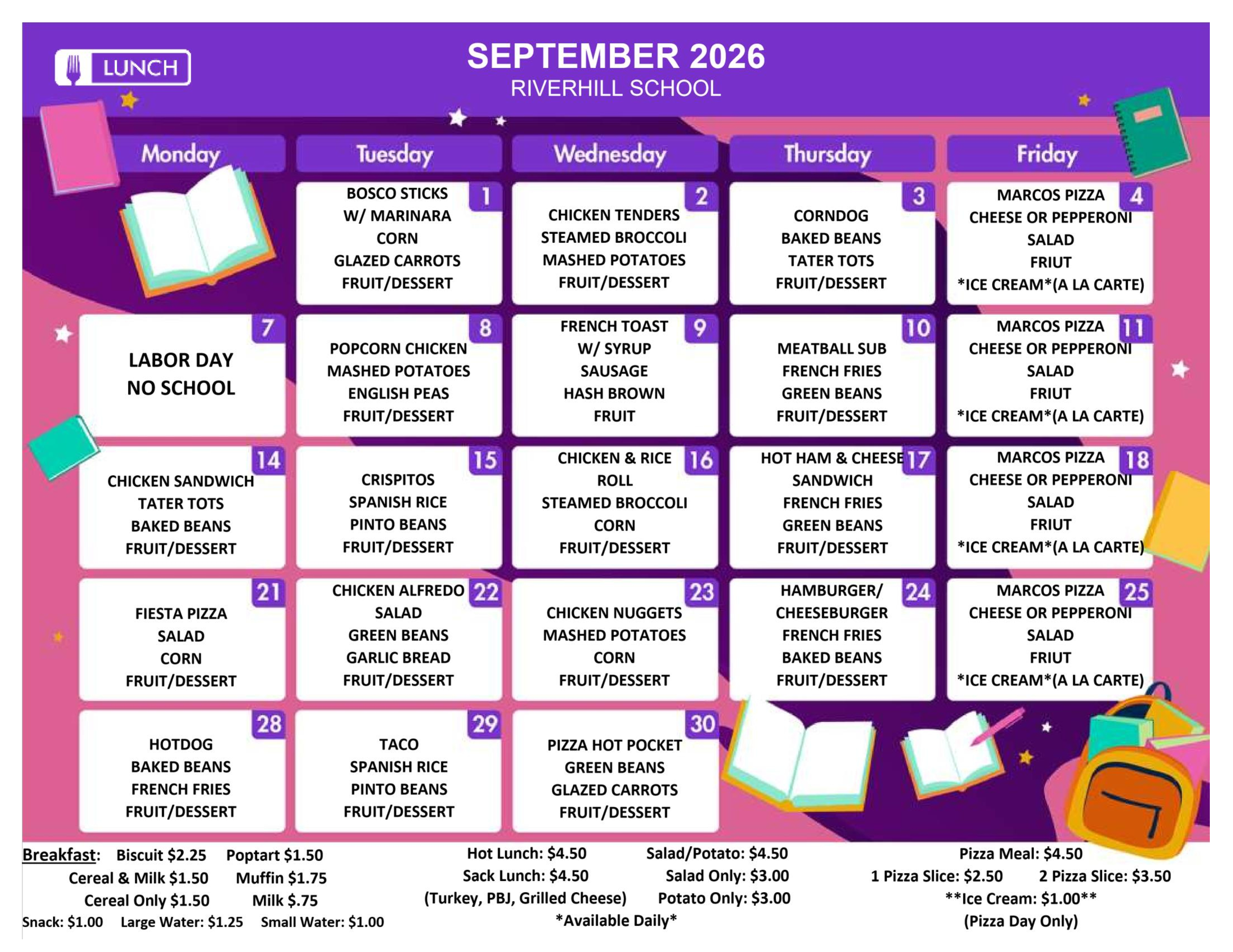 Lunch Menu